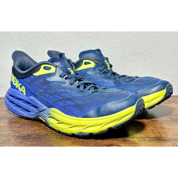 Hoka Other - Hoka Speedgoat 5 Shoes Mens 8.5D Outer Space Bluing Trail Hiking Vibram Terrain